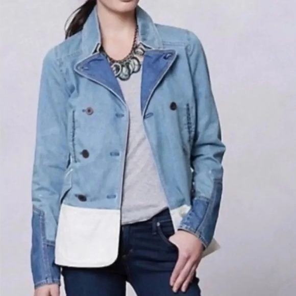 Anthropologie Holding Horses Denim Jacket - Picture 1 of 16